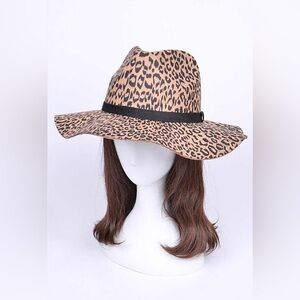 Leopard Patterned Floppy Hat